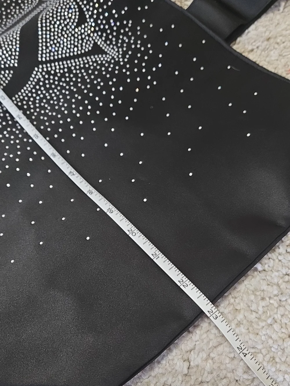 NWT Victoria's Secret Black Sparkly Tote/Weekender Bag